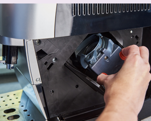 Nettoyage groupe café, machine à café en grain automatique